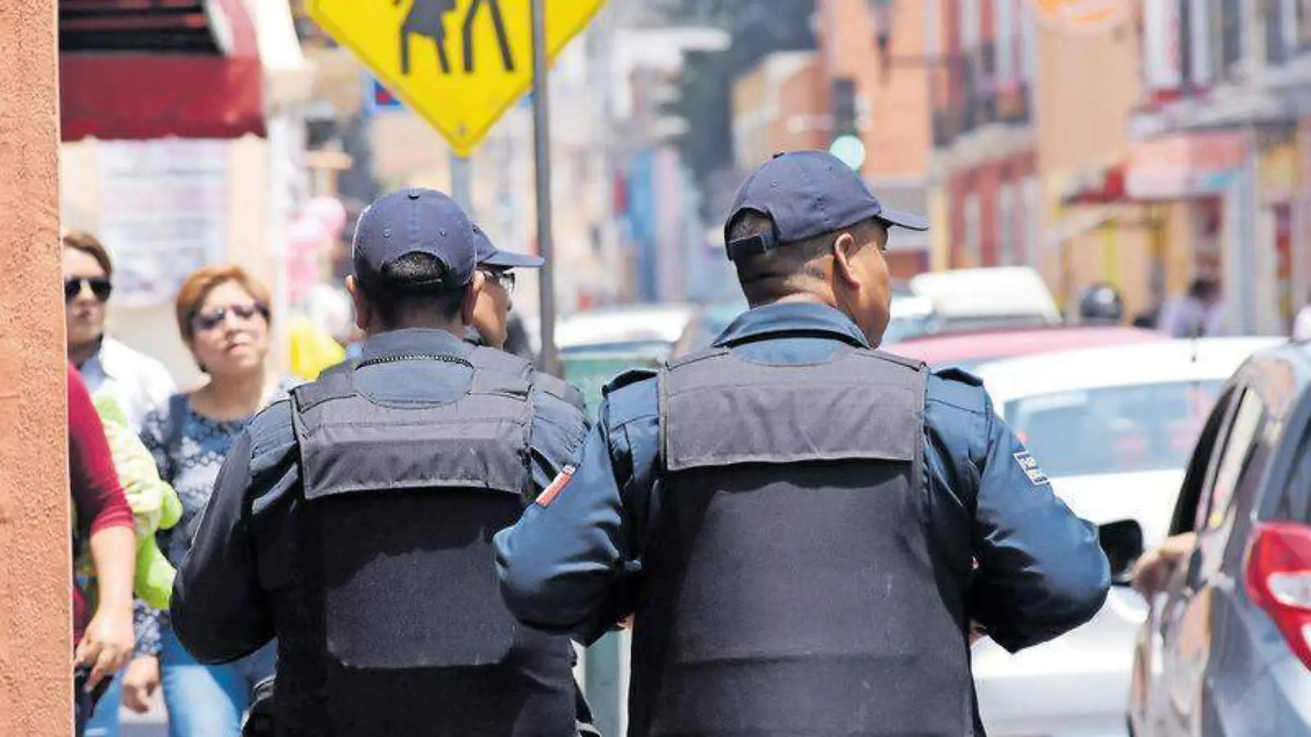 Seguridad, calle, policía